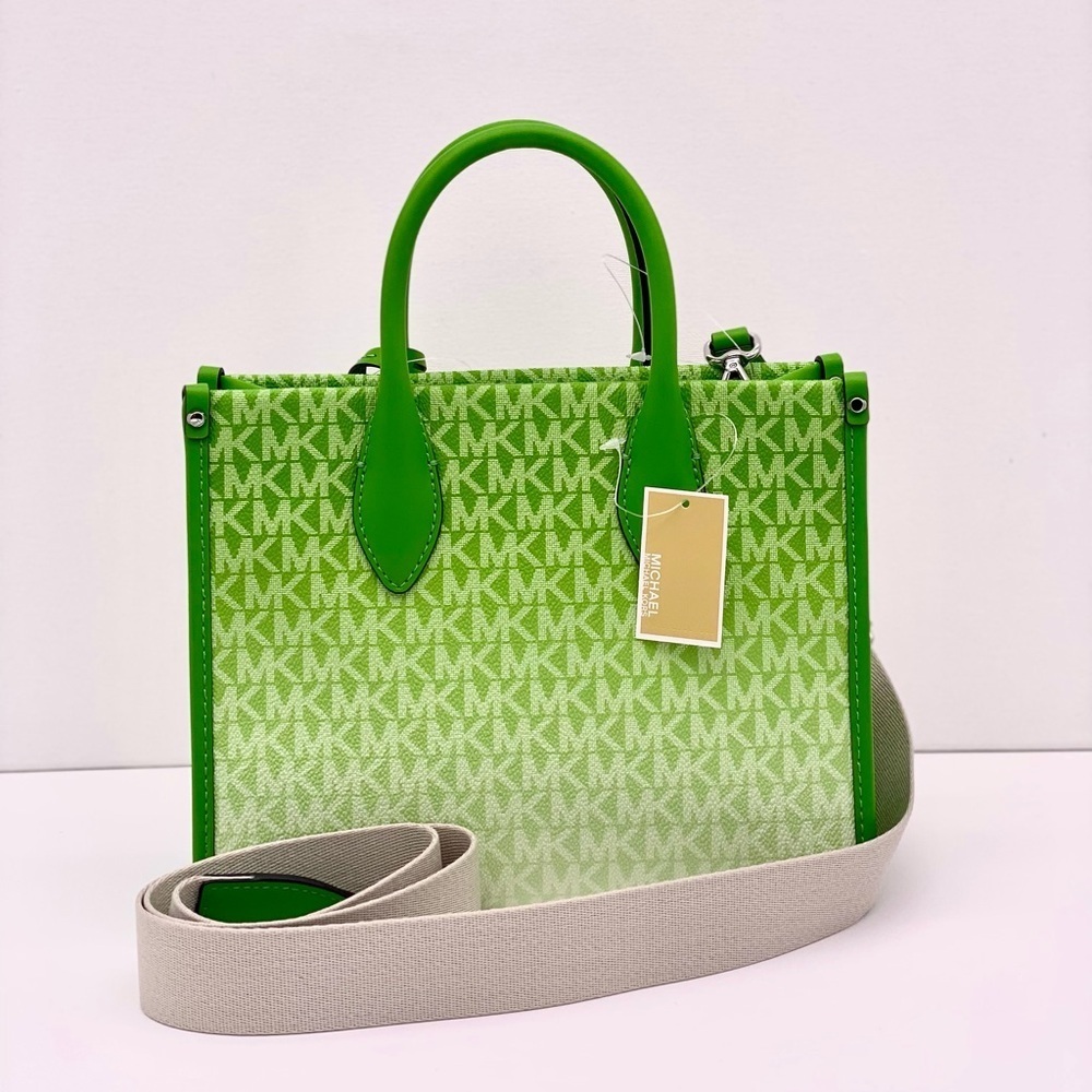 Michael Kors Mirella Small Ombré Signature Logo Crossbody Bag - Picture 10 of 12